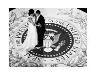 Barack Obama: 44th President of the United States of America-Celebrity Photography-Framed Art Print