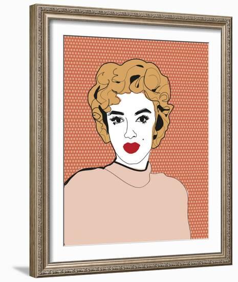 Celebrity Sketches - Bombshell-Otto Gibb-Framed Art Print