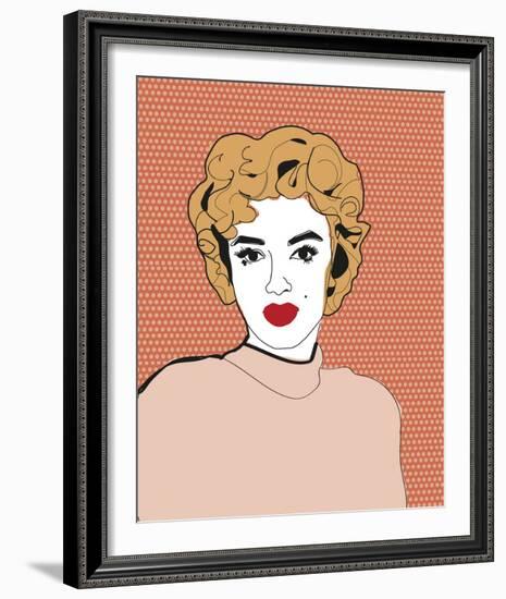 Celebrity Sketches - Bombshell-Otto Gibb-Framed Art Print