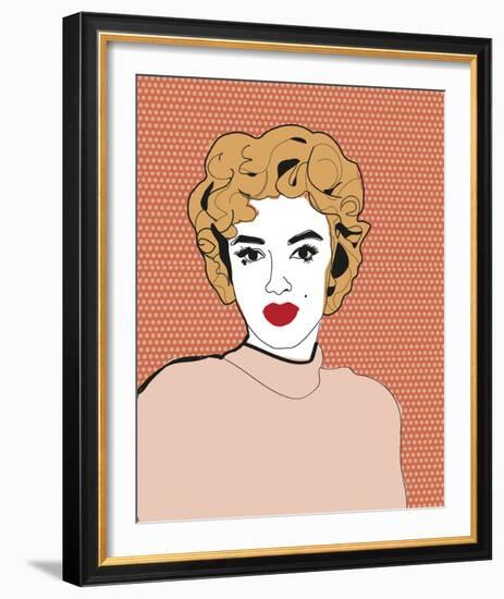 Celebrity Sketches - Bombshell-Otto Gibb-Framed Art Print