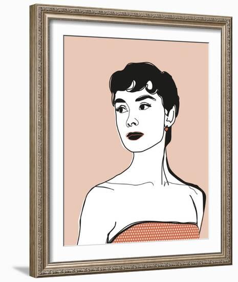 Celebrity Sketches - Fair-Otto Gibb-Framed Art Print