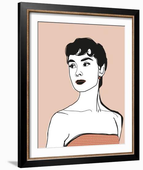 Celebrity Sketches - Fair-Otto Gibb-Framed Art Print