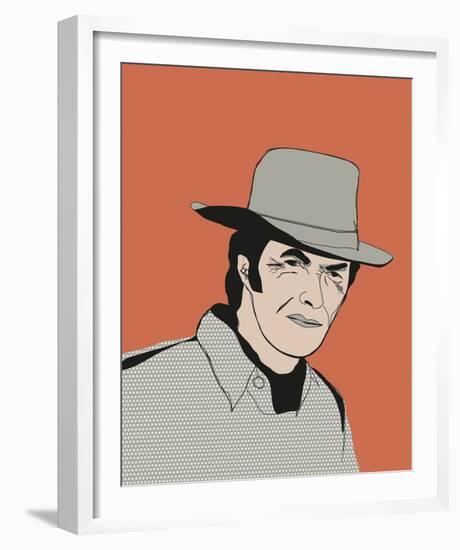 Celebrity Sketches - Western-Otto Gibb-Framed Art Print