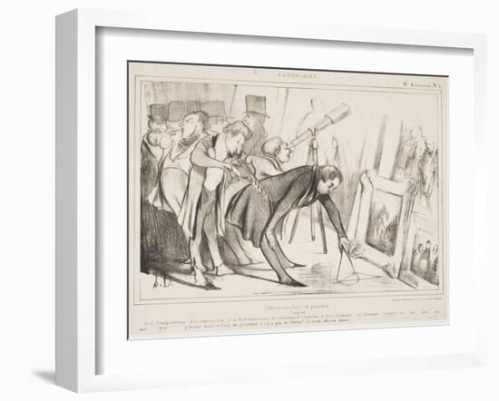 Celebrrrrrre Jury De Peinture...-Honore Daumier-Framed Giclee Print