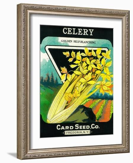 Celery Seed Packet-Lantern Press-Framed Art Print