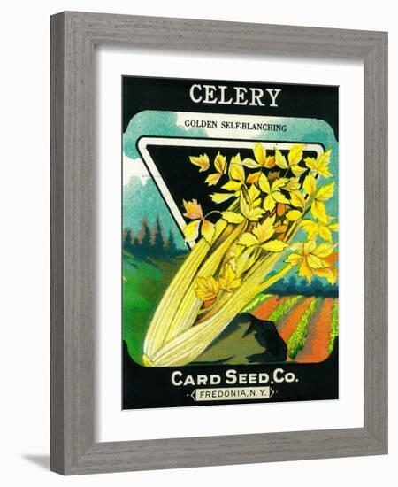 Celery Seed Packet-Lantern Press-Framed Art Print