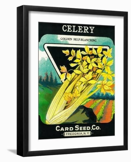 Celery Seed Packet-Lantern Press-Framed Art Print