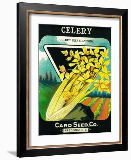 Celery Seed Packet-Lantern Press-Framed Art Print