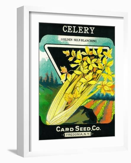 Celery Seed Packet-Lantern Press-Framed Art Print