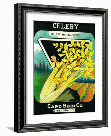 Celery Seed Packet-Lantern Press-Framed Art Print