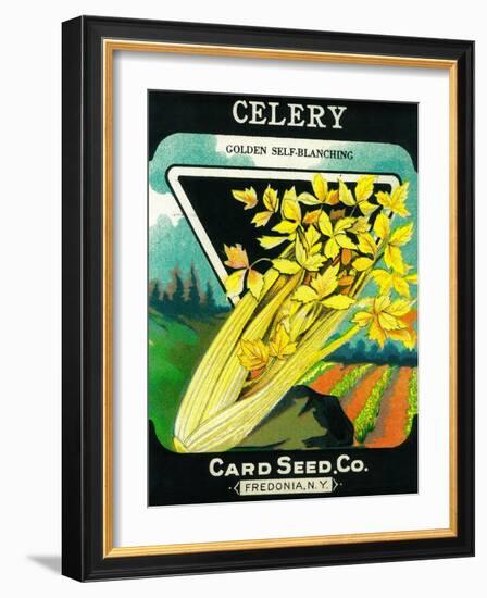 Celery Seed Packet-Lantern Press-Framed Art Print