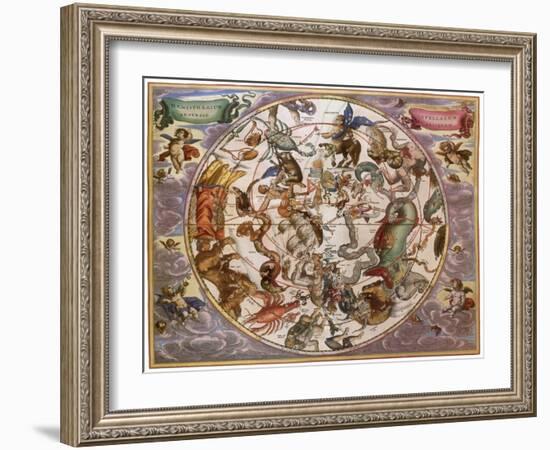 Celestial Chart, 1661-Andreas Cellarius-Framed Giclee Print