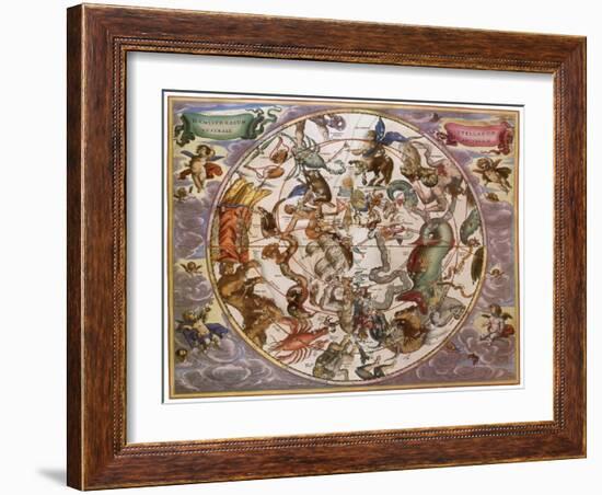 Celestial Chart, 1661-Andreas Cellarius-Framed Giclee Print