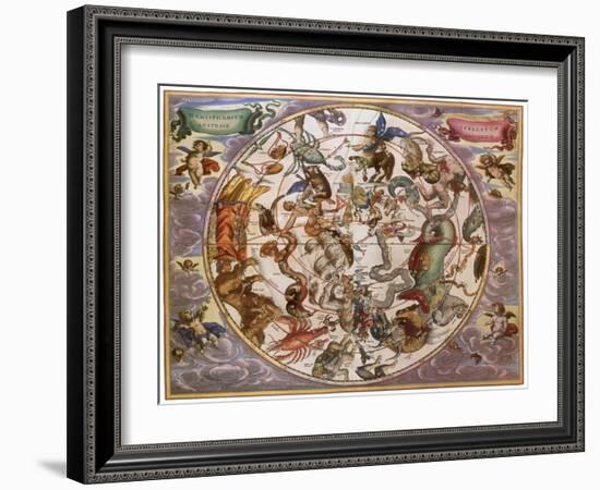 Celestial Chart, 1661-Andreas Cellarius-Framed Giclee Print