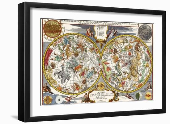 Celestial Chart, 1702-null-Framed Giclee Print