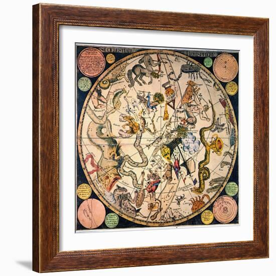 Celestial Hemisphere, 1790-James Barlow-Framed Giclee Print