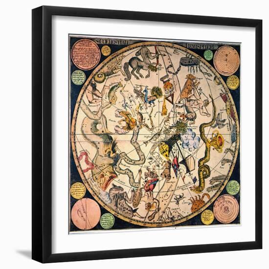 Celestial Hemisphere, 1790-James Barlow-Framed Giclee Print