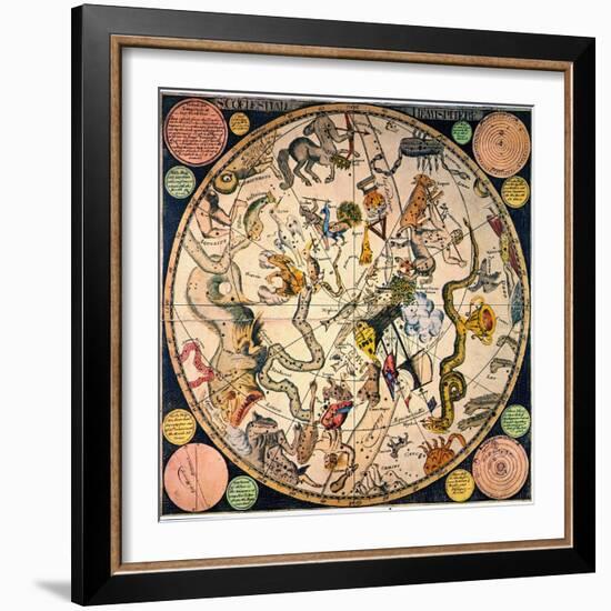 Celestial Hemisphere, 1790-James Barlow-Framed Giclee Print