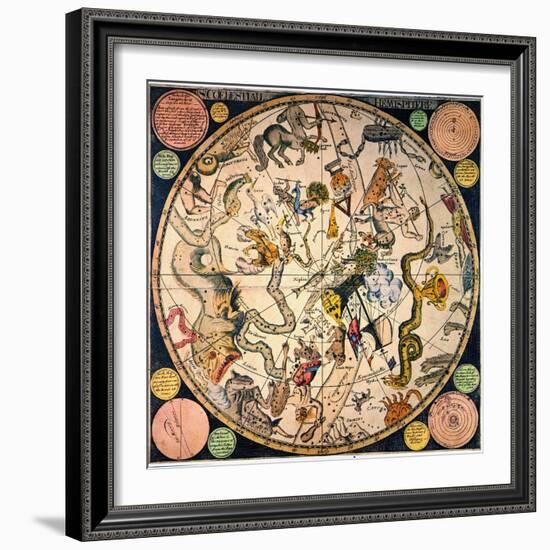 Celestial Hemisphere, 1790-James Barlow-Framed Giclee Print