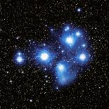Optical Image of the Pleiades Star Cluste-Celestial Image-Laminated Premium Photographic Print