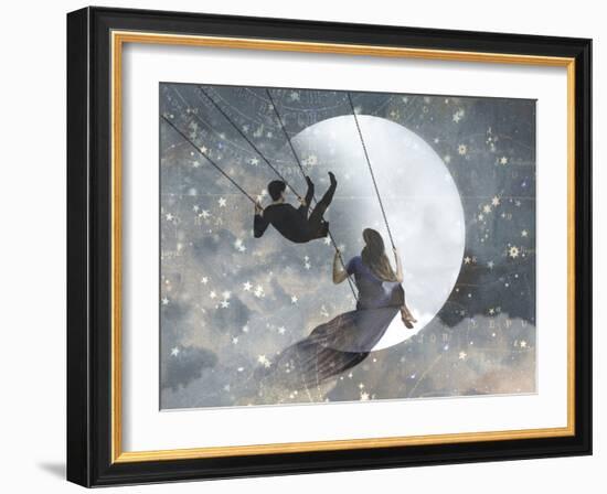 Celestial Love II-null-Framed Art Print