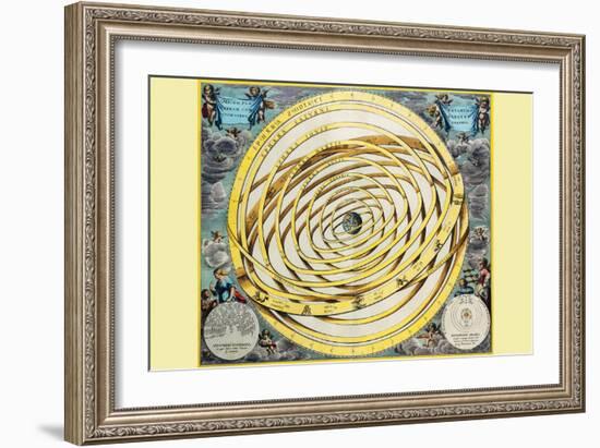 Celestial Map-Andreas Cellarius-Framed Premium Giclee Print