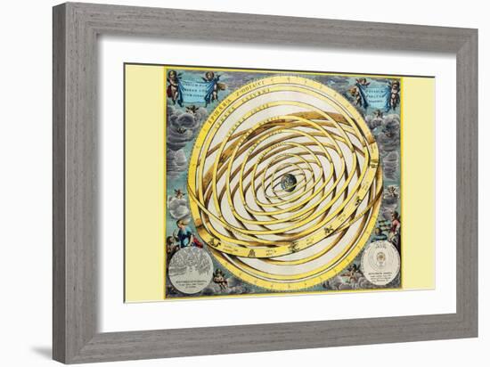 Celestial Map-Andreas Cellarius-Framed Art Print