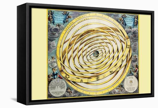 Celestial Map-Andreas Cellarius-Framed Stretched Canvas