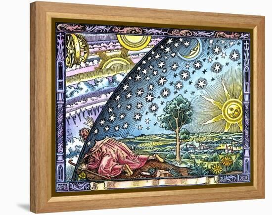 Celestial Mechanics, Medieval Artwork-Detlev Van Ravenswaay-Framed Premier Image Canvas