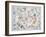 Celestial Planisphere Showing Zodiac Signs, from 'The Celestial Atlas, or The Harmony of Universe'-Andreas Cellarius-Framed Giclee Print