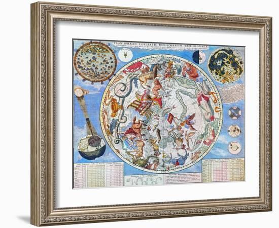 Celestial Planisphere-Carel Allard-Framed Giclee Print