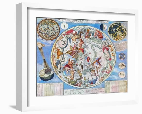 Celestial Planisphere-Carel Allard-Framed Giclee Print