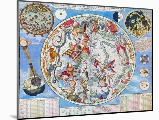 Celestial Planisphere-Carel Allard-Mounted Giclee Print