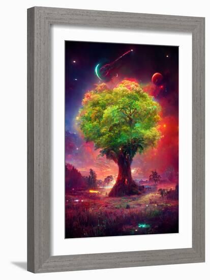 Celestial Tree of Life-null-Framed Art Print