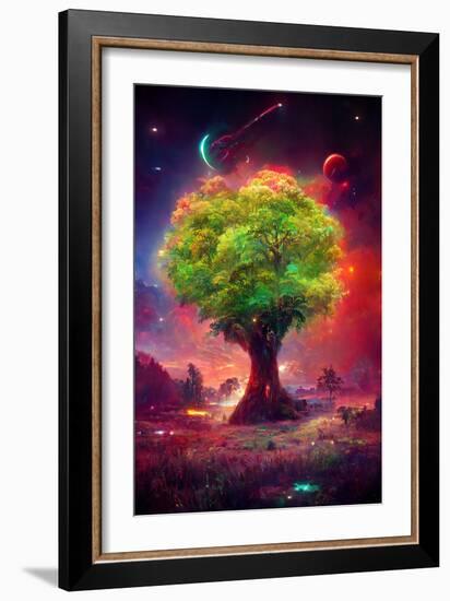 Celestial Tree of Life-null-Framed Art Print