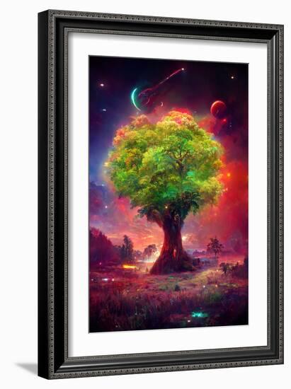 Celestial Tree of Life-null-Framed Art Print