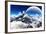 Celestial View of Snow Capped Mountains and an Alien Planet.-Digital Storm-Framed Art Print