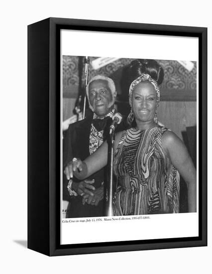 Celia Cruz on Stage, 15 July 1976-American Photographer-Framed Premier Image Canvas