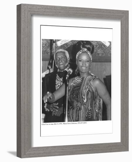 Celia Cruz on Stage, 15 July 1976-American Photographer-Framed Giclee Print