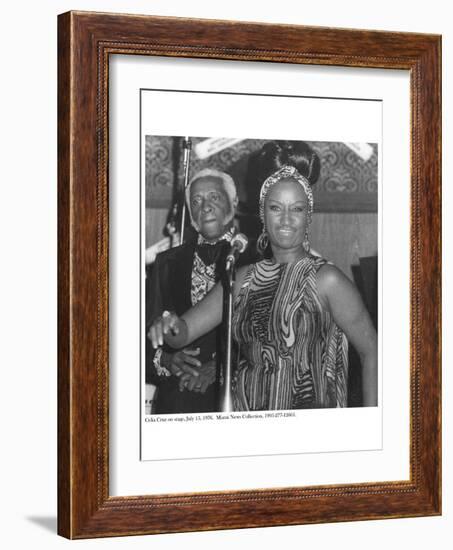 Celia Cruz on Stage, 15 July 1976-American Photographer-Framed Giclee Print