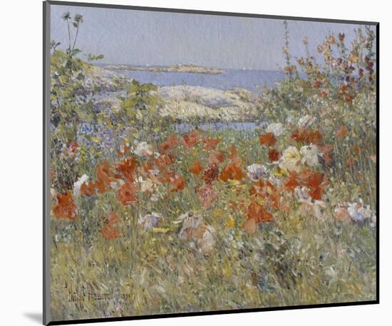 Celia Thaxter’s Garden, Isles of Shoals, Maine, 1890-Childe Hassam-Mounted Art Print