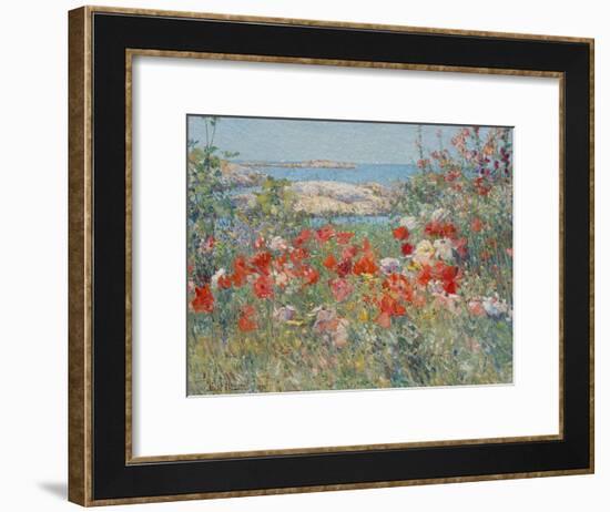 Celia Thaxter's Garden, Isles of Shoals, Maine, 1890-Childe Hassam-Framed Giclee Print