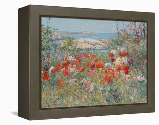 Celia Thaxter's Garden, Isles of Shoals, Maine, 1890-Childe Hassam-Framed Premier Image Canvas