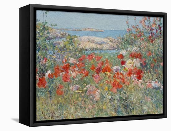 Celia Thaxter's Garden, Isles of Shoals, Maine, 1890-Childe Hassam-Framed Premier Image Canvas