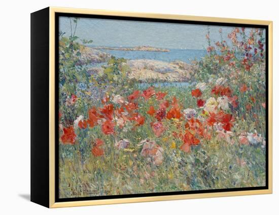 Celia Thaxter's Garden, Isles of Shoals, Maine, 1890-Childe Hassam-Framed Premier Image Canvas