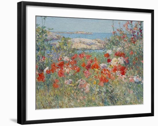 Celia Thaxter's Garden, Isles of Shoals, Maine, 1890-Childe Hassam-Framed Giclee Print