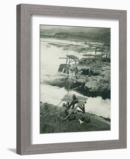 Celilo Falls, Circa 1930-null-Framed Giclee Print