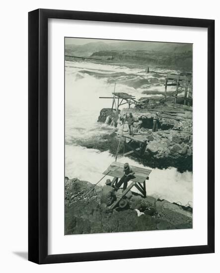 Celilo Falls, Circa 1930-null-Framed Giclee Print