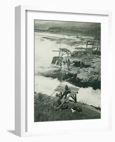 Celilo Falls, Circa 1930-null-Framed Giclee Print