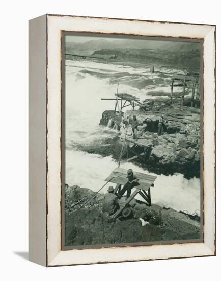 Celilo Falls, Circa 1930-null-Framed Premier Image Canvas